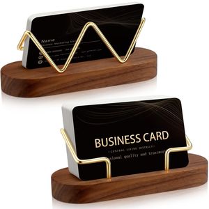 Classic Wooden Business <b>Card</b> Stand | Premium <b>Handmade</b> Work | Bulk Wholesale - Product Image 2
