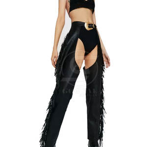 Vente chaude : cuissardes en cuir pour femmes, vêtements de mode automne-hiver, taille mi-haute, cuissardes en cuir en gros pour femmes - Product Image 1