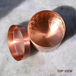 กล่องใส่อาหารชุบทองแดง ปลอดภัยสำหรับอาหาร ใช้สำหรับใส่เครื่องเทศในครัว กล่องใส่น้ำตาล กล่องใส่เครื่องดื่ม ใช้ในบ้าน ตั้งแคมป์ ฯลฯ - Product Image 3