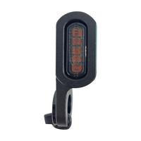 Luz Intermitente para Motocicleta BAR Autotech CM-510035-W-S E-Mark 12V, Luz de Dirección LED Ámbar, Lente Transparente/Ahumada, Aluminio Negro