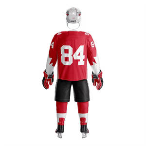 Uniformes de hockey sobre hielo directos de fábrica Servicio OEM Logotipo personalizado Tela duradera Equipo Deportes Jersey y pantalones - Product Image 3