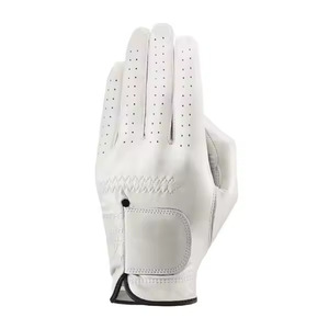 Gants de golf en cuir Cabretta sur mesure OEM, pour gaucher, antidérapants, à doigts complets, vente en gros, marque privée avec fermeture auto-agrippante - Product Image 2