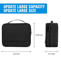 Tas Perlengkapan Elektronik EDC Custom yang Tahan Lama dengan Banyak Kompartemen, Kotak Pelindung untuk Hard Drive dan Kabel