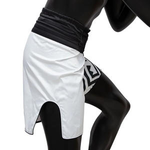 Shorts de Muay Thai de haute qualité à prix de gros, imprimés par sublimation, pantalons d'entraînement BJJ, taille élastique, 100% polyester - Product Image 5