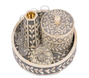 Mother of Pearl Inlay Bakhoor <b>Incense</b> Burner Set <b>Incense</b> Mubkhar Oud Bakhoor <b>Box</b> and Burner Mubkhar - Product Image 4
