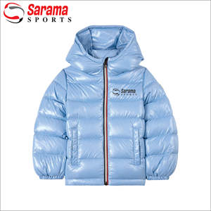Vestes matelassées à capuche pour hommes, couleur unie, brillantes, style crop, OEM personnalisées, pour l'hiver - Product Image 2