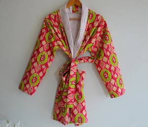 เสื้อแจ็กเก็ตแบบแฮนด์เมด Kantha,เสื้อแจ็กเก็ตแฟชั่นใส่ได้ทั้งชายและหญิงผ้าฝ้ายแนววินเทจ - Product Image 1