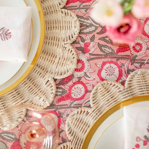 Proveedor B2B, Mantel Individual con forma de flor de ratán tejido a mano, mantel de mesa de mimbre Natural para decoración de mesa de comedor hecho a mano en Vietnam - Product Image 5