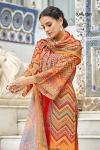 Vêtements et accessoires, costume pakistanais, ensemble de 3 kurtis, salwar kameez de créateur pour mariage et soirée - Product Image 3