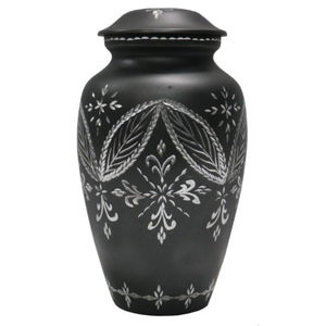 Urnas de cremación de metal hechas a mano con diseño de corte de diamante, nuevas urnas de cremación decorativas clásicas para recuerdos de antepasados - Product Image 2