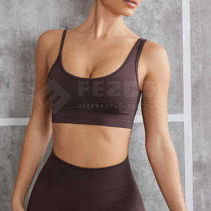 Vêtements actifs respirant femmes dos croisé soutien-gorge de sport de yoga meilleur soutien-gorge de sport pour femmes de conception pour le yoga et la course - Product Image 4