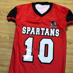 เสื้อฟุตบอลอเมริกันพิมพ์ลายระบายอากาศได้ดีดีไซน์ใหม่ไซส์พิเศษออกแบบได้ตามต้องการ - Product Image 3