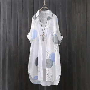 เสื้อเชิ้ตผู้หญิงผ้าคอตตอน100% ระบายอากาศได้ดีเสื้อพิมพ์ลายซับลิเมชันดีไซน์ทันสมัย - Product Image 2