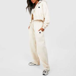 Nueva moda Vintage Acid Wash 2 en 1 Heavyweight Winter Zip Up Hoodie para mujer 100% algodón - Product Image 3