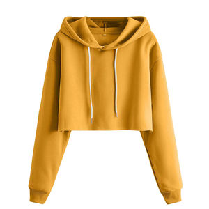 Jersey de manga larga con estampado personalizado, sudaderas con capucha para mujer, Sudadera corta con capucha de estilo informal, ropa de calle de invierno - Product Image 2