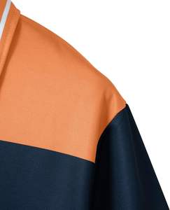 Tela de lona transpirable para Polo personalizada para hombre con patrón sólido de acabado de primera calidad y bordado personalizado - Product Image 3