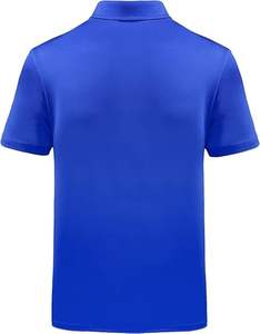 Camiseta de Lona Sólida para Hombre con Logotipo Personalizado, Sublimación, 95% Poliéster, 5% Elastano, para Trabajo, Golf, Servicio OEM - Product Image 4