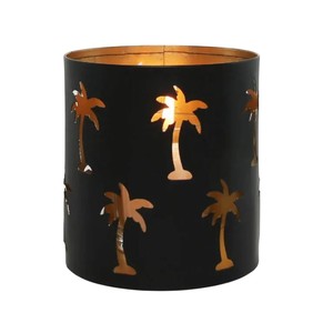 Juego de 2 Portavelas Votivas de Metal Dorado Vintage, Pequeñas y Grandes, con Diseño de Luna y Estrellas, Portavelas para Velas de Té, Decoración Moderna para el Hogar, Regalo - Product Image 2