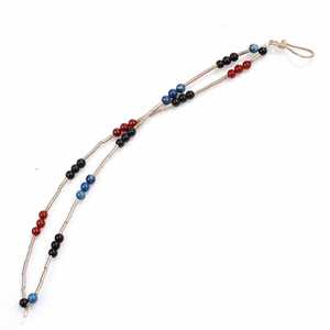 925 Sterling Silver Sharnel <b>Bracelet</b> with Lapis Garnet Onyx Stone Fine <b>String</b> <b>Bracelets</b> - Product Image 2