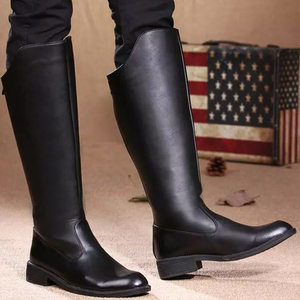 Nouvelles bottes d'équitation en cuir de qualité supérieure Fourniture directe en usine Bottes en cuir d'équitation fabriquées par les meilleurs fabricants - Product Image 6
