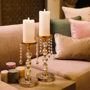 Bougeoir en métal de conception de luxe faite à la main de haute stabilité avec hauteur réglable pour une décoration polyvalente disponible en vente en gros - Product Image 1