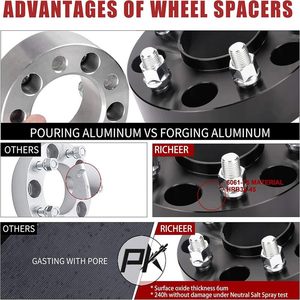 Espaciadores de rueda Hubcentric de 5 Lug de 1,5 pulgadas, 5x4,75 a 5x4,75 para Camaro Corvette Sonoma Jimmy Pontiac <span class=keywords><strong>Eldorado</strong></span> XLR 12X1.5 70,5mm - Product Image 5