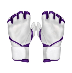 Guantes de bateo de béisbol de cuero genuino de calidad superior para hombres y adultos Todas las tallas para jóvenes para entrenamiento - Product Image 5