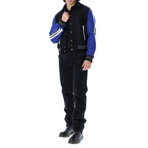 Chaqueta Universitaria de Invierno para Hombre, Estilo Urbano, Chaqueta Bomber Cálida con Letras para la Escuela, Universidad, Equipo Deportivo, Uso Diario Informal, Logotipo Frontal - Product Image 2