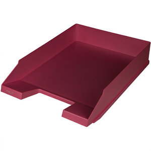 Bandeja para Cartas de Plástico Roja HELIT, Tamaño 5, para Papel DIN A4/C4, Capacidad de 500 ml, 67 mm de Altura, 254 mm de Ancho, 347 mm de Profundidad, Asa Empotrada - Product Image 3