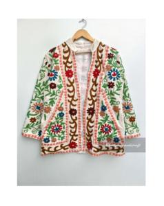 Veste d'hiver en coton brodée à la main pour femme, nouveau Style, vêtements de plage - Product Image 1