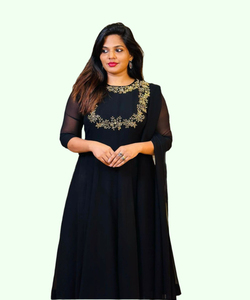 ชุดสูทมุสลิมแบบเย็บติดสำหรับผู้หญิงเสื้อผ้าอิสลามสำหรับงานแต่งงาน Eid ชุดเสื้อผ้าสามชิ้น - Product Image 2