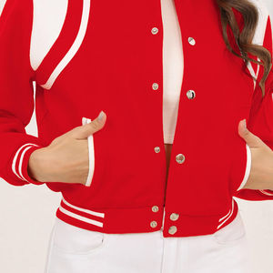 Stylish <b>Women</b> Varsity <b>Jacket</b> 2025 Trending Oversized Bomber <b>Jacket</b> Custom Letterman Wholesale College Style Fashion Streetwear - Product Image 6
