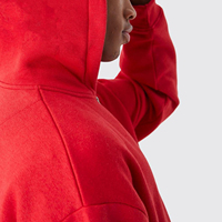 Chándal Deportivo Casual de Forro Polar Estampado Transpirable con Capucha y Cordón Ajustable para Hombre, Color Rojo, de Alta Calidad a Precio Económico al por Mayor