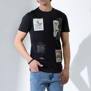 เสื้อยืดแขนสั้นสำหรับผู้ชายเสื้อยืดผ้าฝ้าย100% เสื้อยืดพิมพ์โลโก้ออกแบบได้ตามต้องการ - Product Image 3