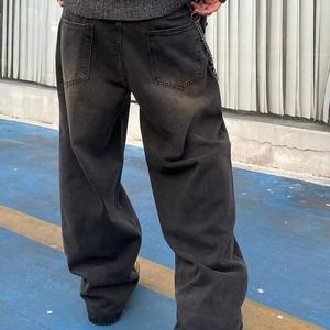 Vente en gros de pantalons en jean décontractés pour hommes, tendance et élégants, de haute qualité, respirants, service OEM, vente en gros - Product Image 2