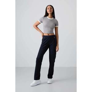 Pantalones Deportivos TOMMYLIFE para Mujer, Azul Marino, Corte Holgado, Estilo Clásico, Bolsillos con Detalle de Piedras - Joggers Cómodos de Mezcla de Algodón - Product Image 6