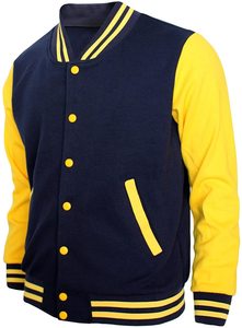 เสื้อแจ็คเก็ต Letterman Varsity พรีเมียมสำหรับผู้ชาย หนังแท้ ระบายอากาศได้ดี แห้งเร็ว ทรงสปอร์ต สวมใส่สบาย เหมาะสำหรับฤดูใบไม้ร่วง - Product Image 2