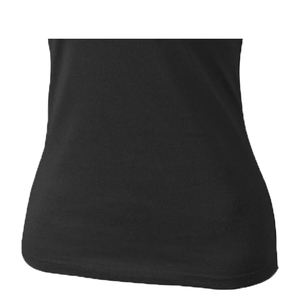 T-shirt en molleton respirant éco-responsable pour femme, col rond brodé, manches courtes, coupe classique, personnalisable - Product Image 5