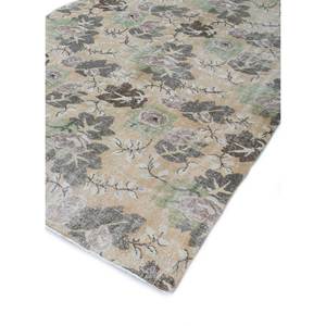 พรมขนสัตว์ลายดอกไม้สไตล์วินเทจ สีเบจ-น้ำตาล ทอมือ สำหรับบ้าน ห้องนั่งเล่น ห้องโถง ทางเข้าบ้าน ห้องนอน-Pae-2100 รูปทรงสี่เหลี่ยมผืนผ้า - Product Image 2