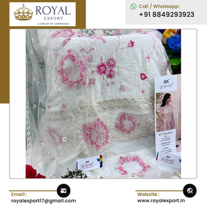 Ropa de fiesta de boda de calidad superior que lanza una nueva colección de trajes bordados de Georgette para mujer - Product Image 2