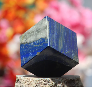 Cubos de piedras preciosas lapislázuli, Chakra curativa, potente piedra de la suerte, cristal, lapislázuli - Product Image 6