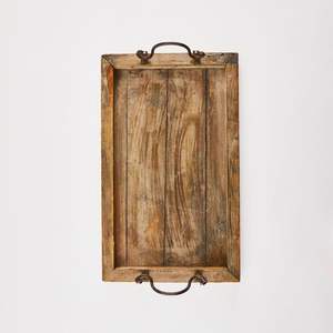 Bandeja de madera de alta calidad para servir, utensilios de cocina, uso para alimentos con bandeja para servir en el hogar, plato de cena, artículos de decoración diaria - Product Image 1