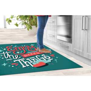 Tapis imprimé - Profitez des petites choses, tapis doux non tissé - Product Image 4