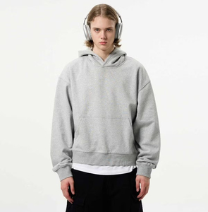 เสื้อฮู้ดดี้ทรงบ็อกซี่ ผ้าฝ้าย 100% ระบายอากาศได้ดี เป็นมิตรกับสิ่งแวดล้อม แบบไม่มีเชือกผูก สำหรับทุกเพศ ปี 2026 ขายส่ง พร้อมลายพิมพ์ดิจิทัล - Product Image 5