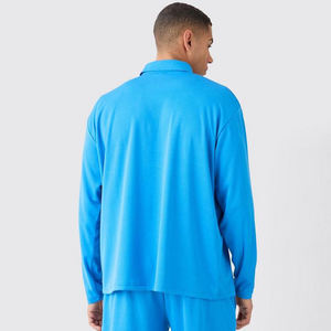 Ensemble polo et short en maille imprimé sublimation dernier modèle surdimensionné ensemble t-shirt et short de plage pour homme respirant et à séchage rapide - Product Image 6