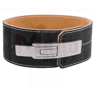 Cinturón de levantamiento de pesas para entrenamiento de gimnasia personalizado de calidad superior, hebilla de palanca, Cinturón de piel de vaca para levantamiento de potencia, logotipo personalizable - Product Image 6