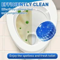 Tablettes bleues désodorisantes solides pour toilettes, parfum citron, 50g, durables, pour usage domestique, livraison rapide en gros