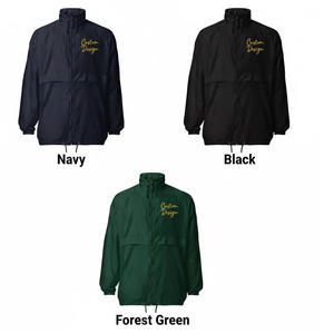 Veste coupe-vent à fermeture éclair brodée personnalisée |   Vêtements d'extérieur légers en polyamide, résistants à l'eau et élégants - Product Image 5