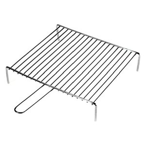 Parrilla Redonda de Acero Cromado Pulido de Alta Resistencia para Barbacoa, 40x35cm, 00740 - Product Image 1