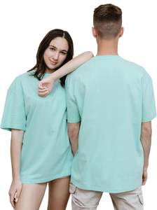 Camiseta en blanco de algodón 100% de alta calidad para hombre, ropa de calle holgada, ropa de calle Boxy de gran tamaño, camisetas informales - Product Image 5